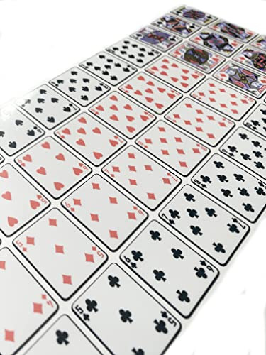 The Poker Full Deck Casino Style Naipes Vinilo Etiqueta Engo