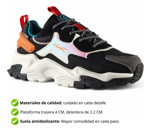 Zapatillas Mujer Plataforma Urbanas Moda Filament Grous