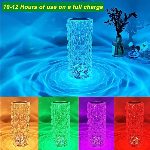 Nuevas Lámpara De Mesa Estilo Cristal Táctil Y Con Control