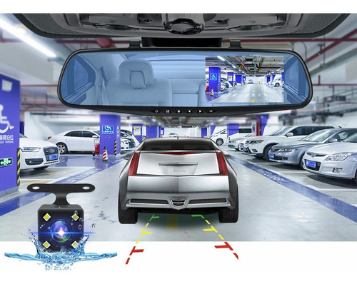 Aplicable A Cámaras De Espejo Retrovisor De Doble Cámara Hd