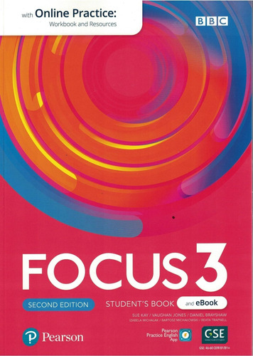 Focus 3 (2nd.ed.) Student´s Book + E-book + Online Practice