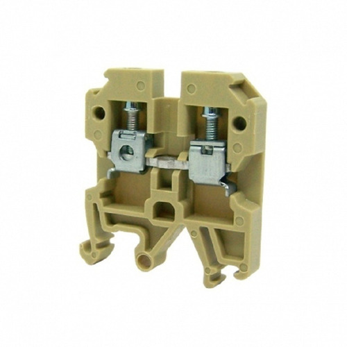 Conj. 20 Peças Borne Simples 6mm Bege Mod. 3489 Sibratec