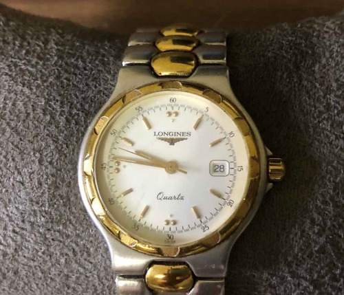 Relógio Longines Aço Inoxidável Dourado E Prateado Antigo
