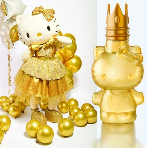 Imagen 4 de 4 de Perfume Hello Kitty Edición Especial Dorada 60ml By Sanrio
