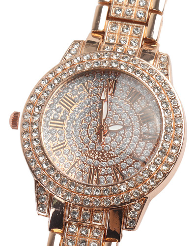 Reloj De Mujer Retro Elegante Con Números Romanos Esfera