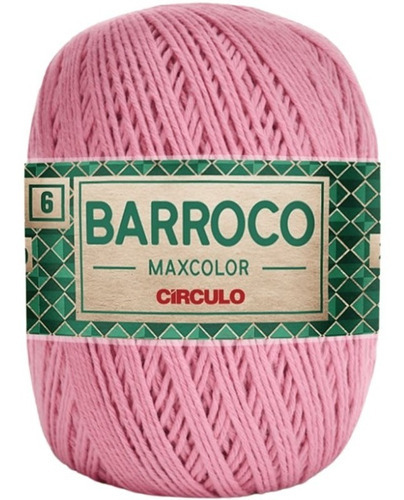 Barbante Barroco Maxcolor 6 Fios 200gr Linha Crochê Colorida Cor Quartzo-3390
