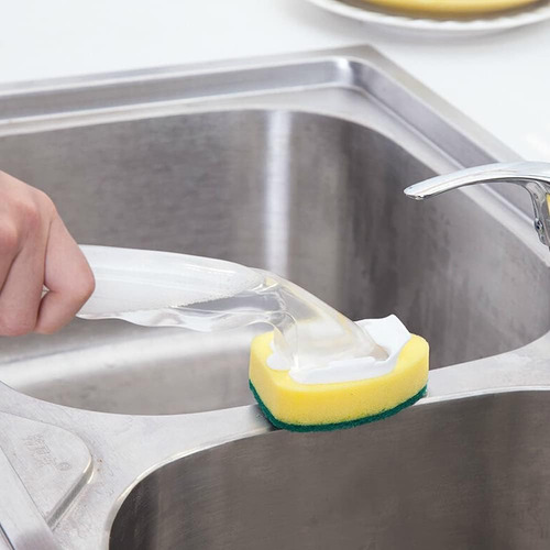 Esponja Con Dispensador Para Jabón Lava Platos Multiusos