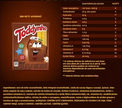 Kit 27 Achocolatados Líquido TODDYNHO 200ml