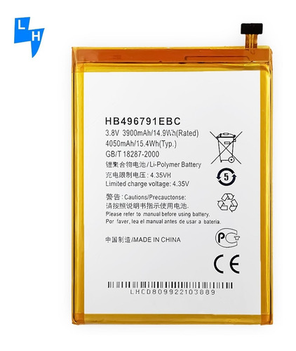 Batería Para Huawei Ascend Mate 1 2 Mt1-u06 Hb496791ebc