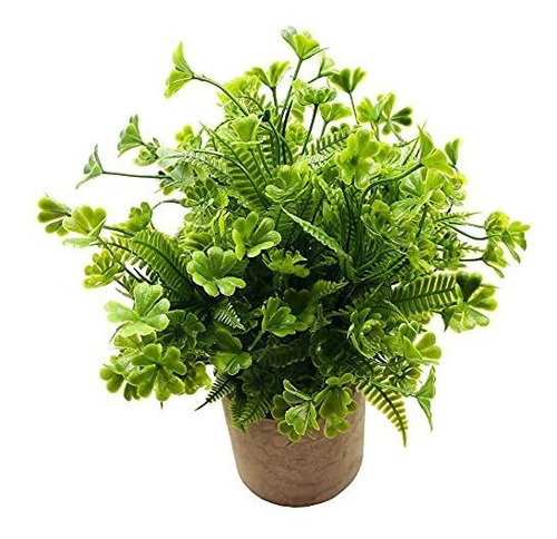 Planta Artificial Trébol De 4 Hojas Para Decoración