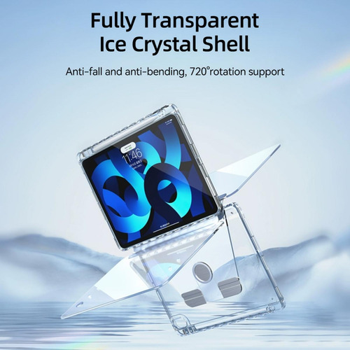 Funda Transparente Con Rotación De 360° Para Tableta 10.2 7/