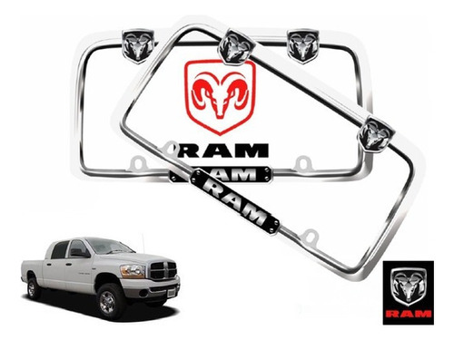 Par Porta Placas Ram 2500 Pick Up 5.7 2007 Original