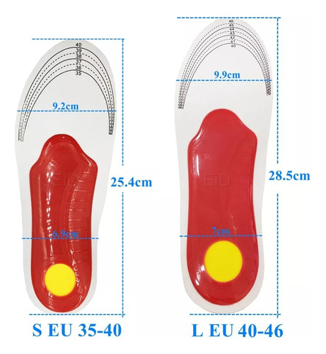Plantilla Espolón Fascitis Plantar Arco Pie Plano Zapatos