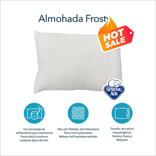 Almohada Spring Air Frosty Pillow Frescura Extrema