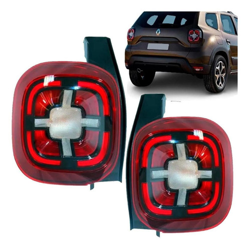 Par Lanterna Renault Duster 2021 2022 Led Tyc