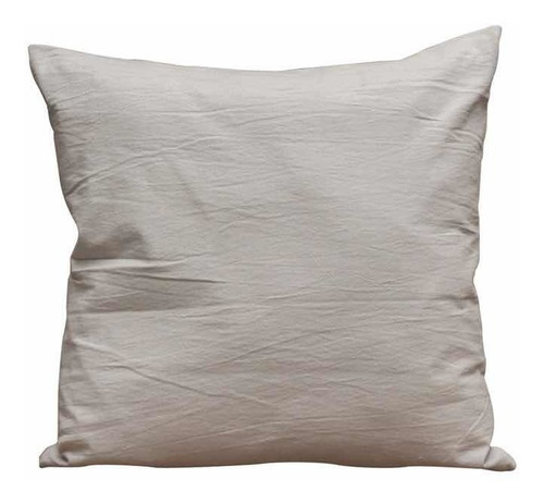 Almohadón Extra Grande Tusor 75x75 Relleno Microperlas Gris