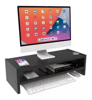 Bancada Para Monitores De Mesa 63 Cm Home Office Organização