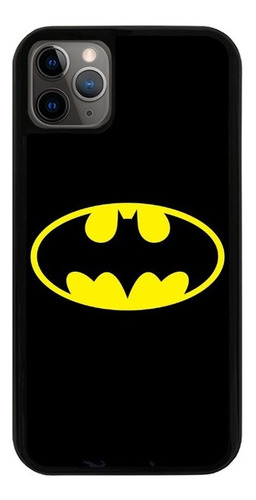 Funda Uso Rudo Tpu Para iPhone Batman Batiseñal Amarillo Neg