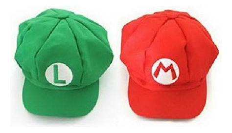 Super Mario Sombrero Super Mario Bros Unisex Rojo Y Verde De