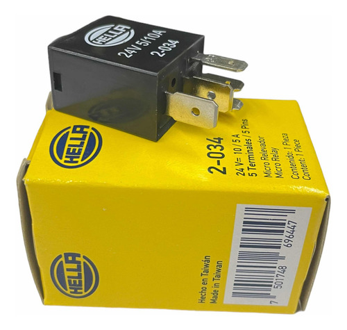 Micro Relay Línea Pesada Camiones Industria Hella 10/5a
