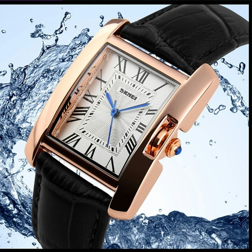 Relógio Skmei De Luxo Modelo 1085 Original Pulseira Couro