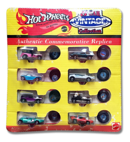 Hot Wheels 8 Car Vintage Collection Authentic Commemorative 