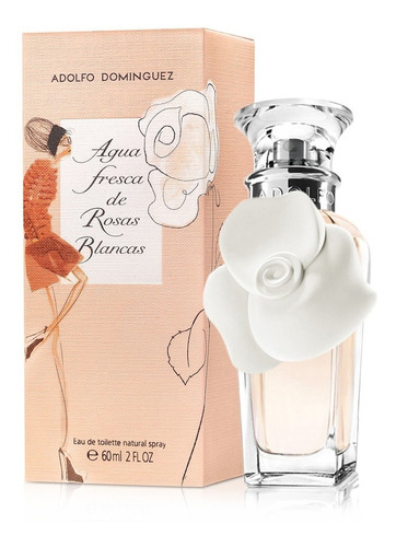 Imagen 1 de 5 de Perfume Adolfo Dominguez Agua Fresca Rosas Blancas 60ml Febo