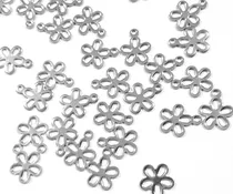 Comprar Mini Dije De Acero Flor X 10 Unidades Fornituras Insumos