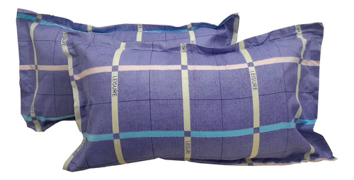 Almohada Con Funda Estampada Color Violeta Oscuro Leisure