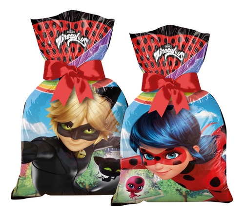 Sacolinhas Surpresas Ladybug E Cat Noir - Kit Promocional