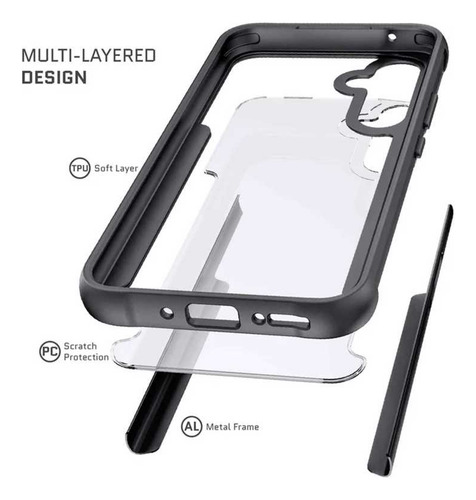 . Funda Ghostek Atomic Para Samsung A54 Negra Aluminio