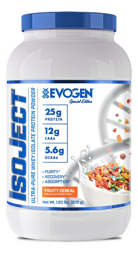 Proteina Isolate Evogen Isoject 1.77 Lbs Variedad De Sabores Sabor Fruity Cereal