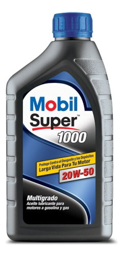 Aceite Motor Mobil Super 1000 20w50 - 1/4