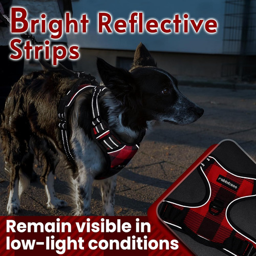 Arnés Para Perro Rabbitgoo No Pull, Ajustable Y Reflectante,