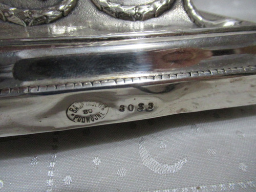 Antiguo Par Candelabros Plateados Shabbat Polonia Podwójne (Usado)