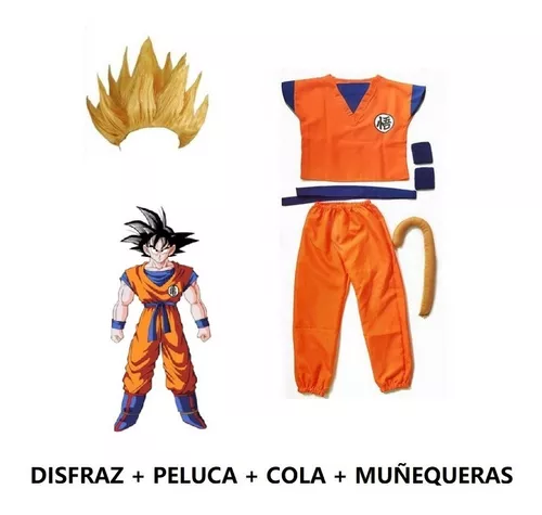 DISFRAZ GOKU CON PELUCA