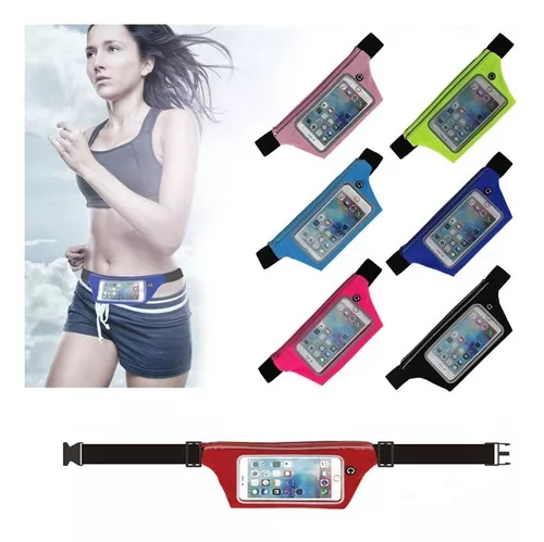 Riñonera Running Deportes Doble Expandible Porta Celular