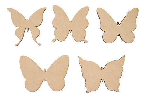 Formitas Fibrofácil Apliques Mariposas 20cm X5u