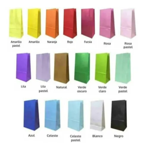 25 Bolsas De Papel Souvenirs Cumpleaños Infantiles Golosinas