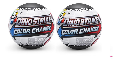 Dino Strike 2 Pack Mini Dinos Cambia De Color 5 Sorpresas