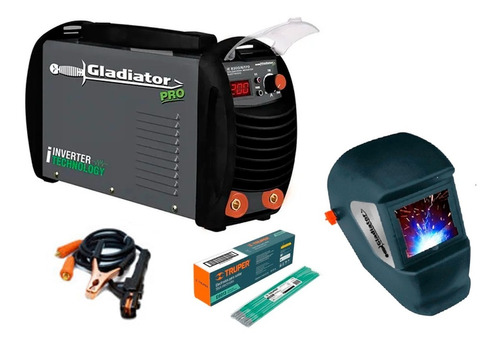 Equipo De Soldar 200 Amp 110/220+careta, Gladiator Pro