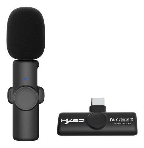 Micrófono Lavalier Inalámbrico Con Grabación Con Cancelación Color F18-2.4g Type-c