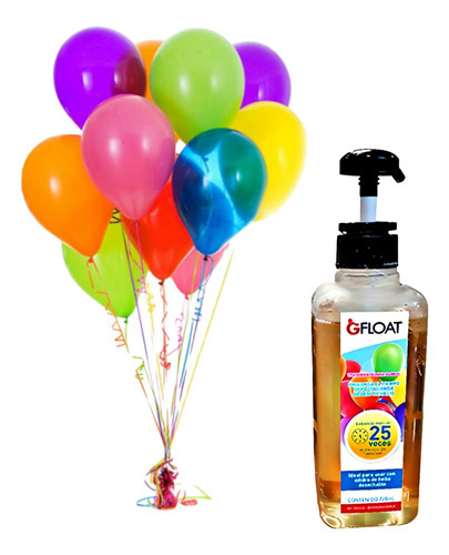 Liquido Para Globos Gfloat 100ml Larga Duracion Inflado