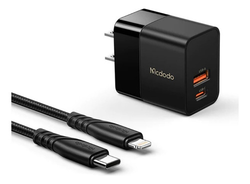 Cargador Para iPhone iPad - Tipo C Y Lightning 20w - Mcdodo