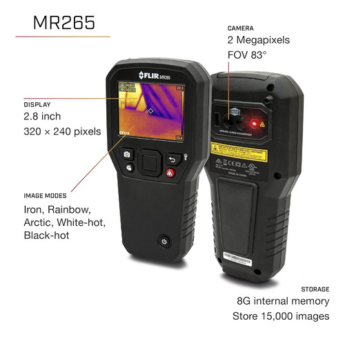 Flir Mr265 Medidor De Humedad E Imágenes Térmicas Con Msx