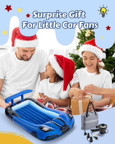 Cama De Viaje Inflable Para Niños Con Protectores De