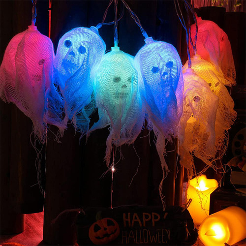 Luces De Halloween Con Iluminada, Luces De Hadas Alimentadas