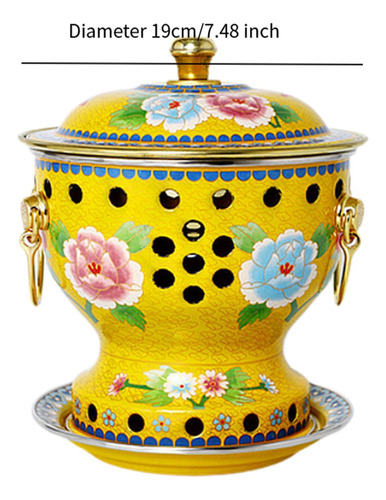 Copper Hot Pot Cookware Family Gathering Alcohol Hot Yellow