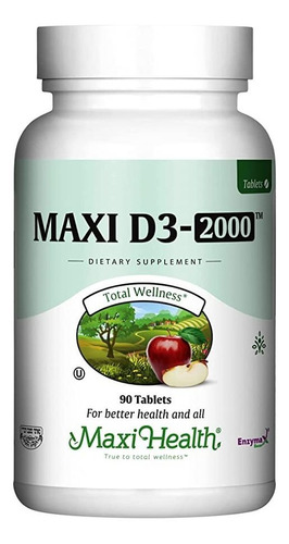 Maxi Health Vitamina Natural D3 - &#34; Ui&#34; - Suplement.