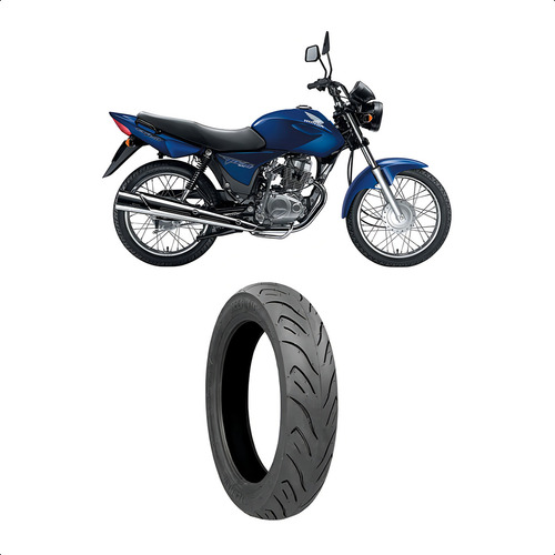 Pneu Traseiro Ybr Factor Fazer150 100/80-18 Sport R S/camara